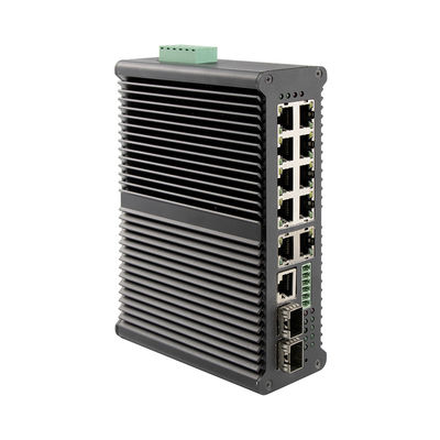 Gigabit Ethernet 40Gbps 8 Port Industrial Managed Poe Beralih Hingga 90W